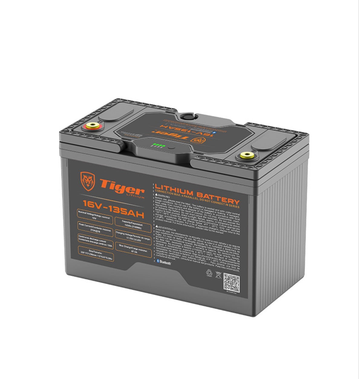 Batería de ciclo profundo de 16 V y 135 Ah
