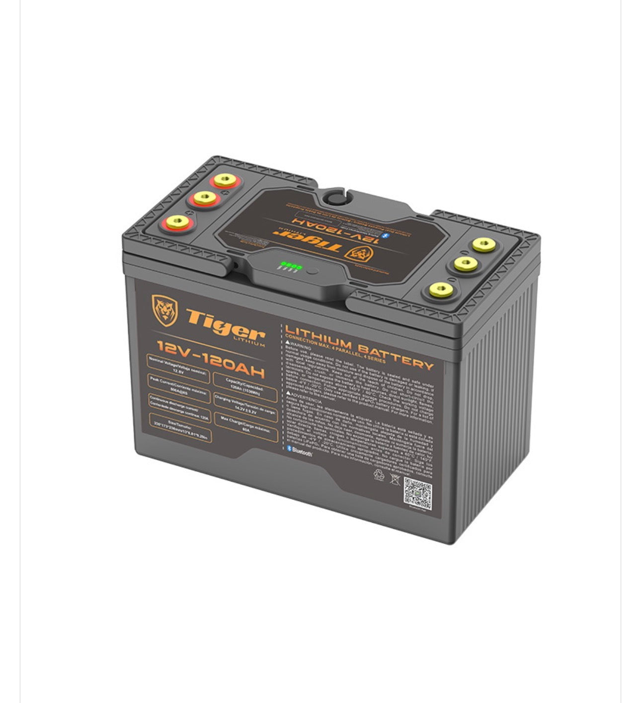 Batería de arranque de 12.8V y 120Ah