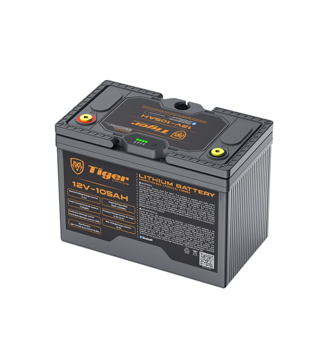 Batería de ciclo profundo de 12.8 V y 105 Ah
